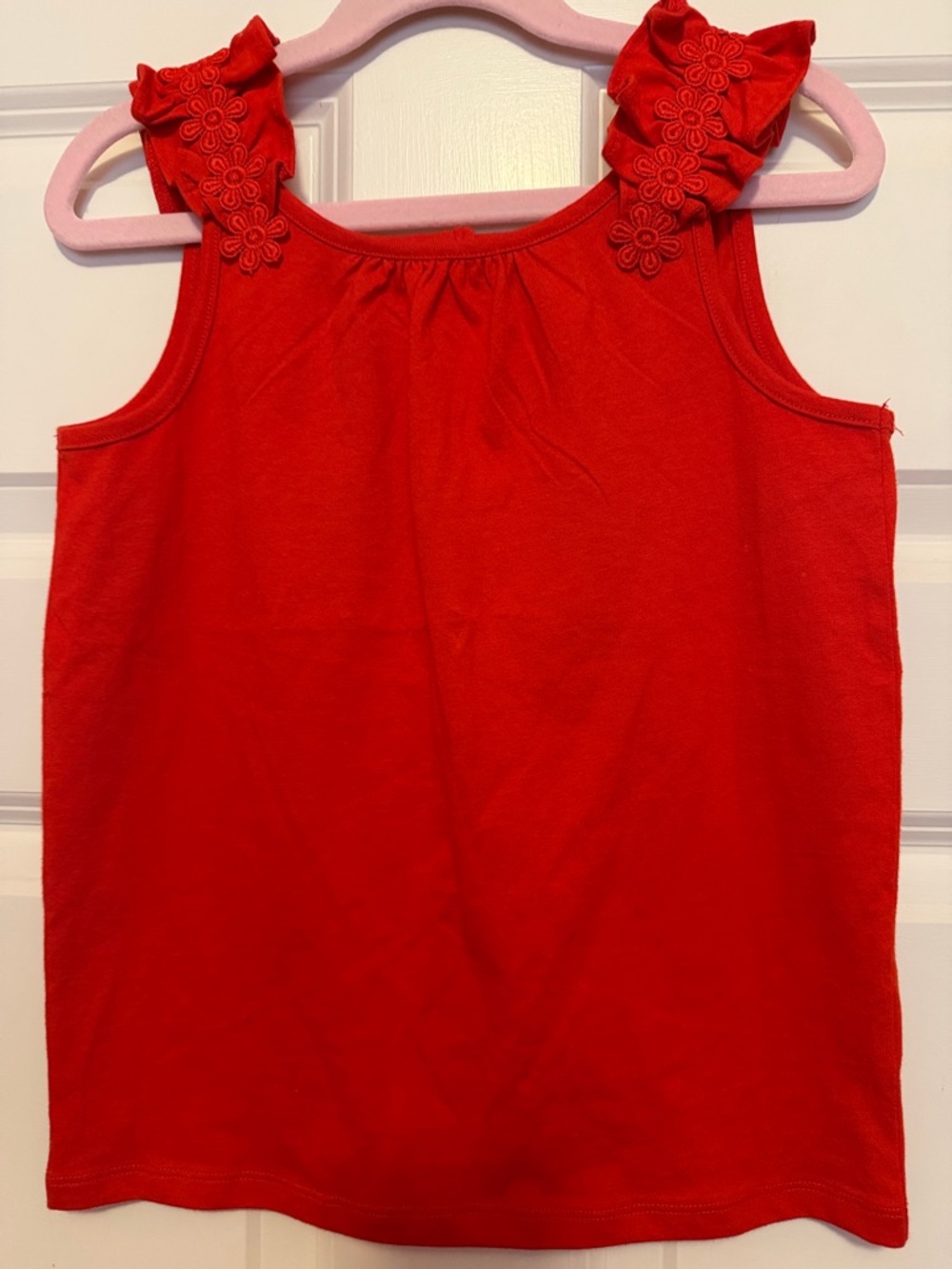 Janie and Jack Girls Bright Red Cotton Tank Top, size 10, NWT